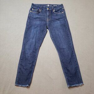 7 For All Mankind Kimmie Crop Jeans Size 28